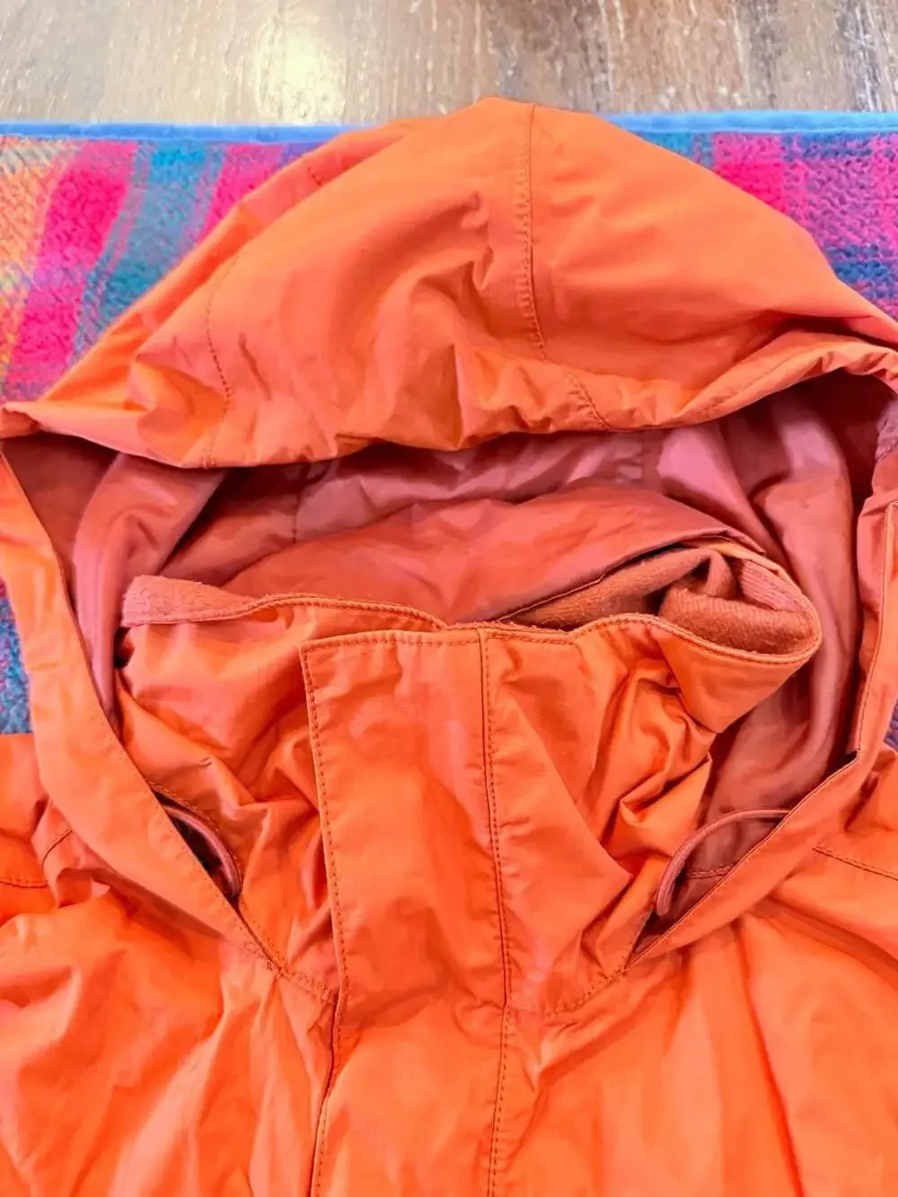 The North Face HyVent Men's Orange Hooded Rain Jacket